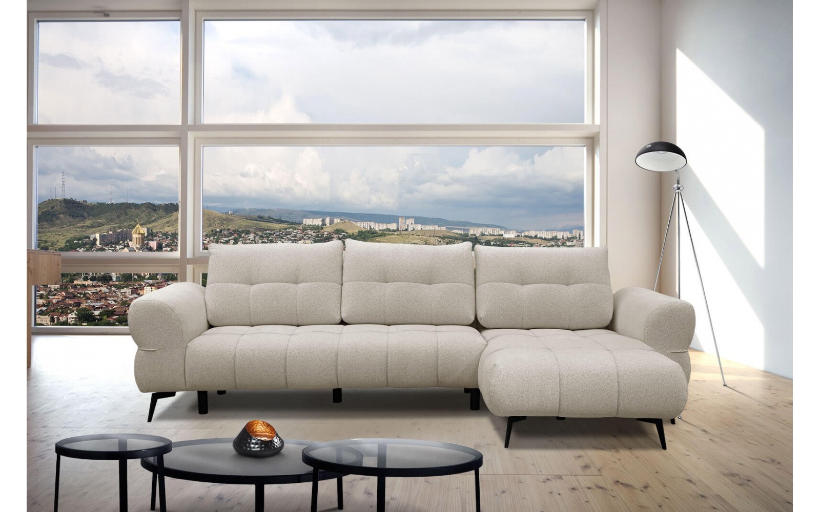 Canapé d'angle droit 4 places SALVINI