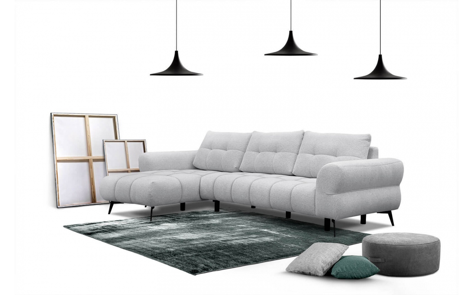 Canapé d'angle gauche 4 places SALVINI