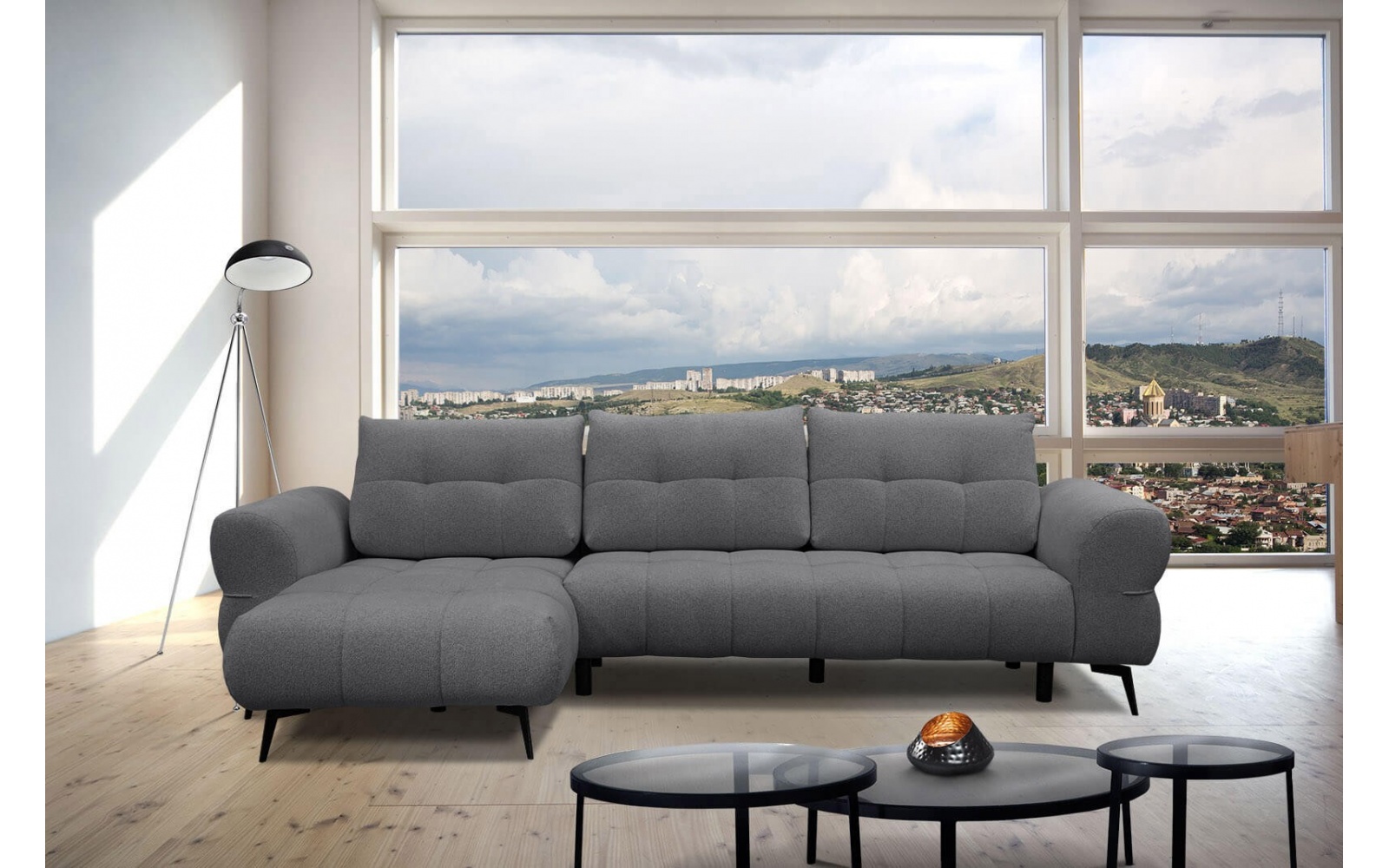 Canapé d'angle gauche 4 places SALVINI