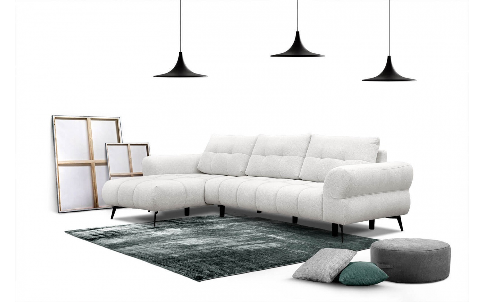 Canapé d'angle gauche 4 places SALVINI