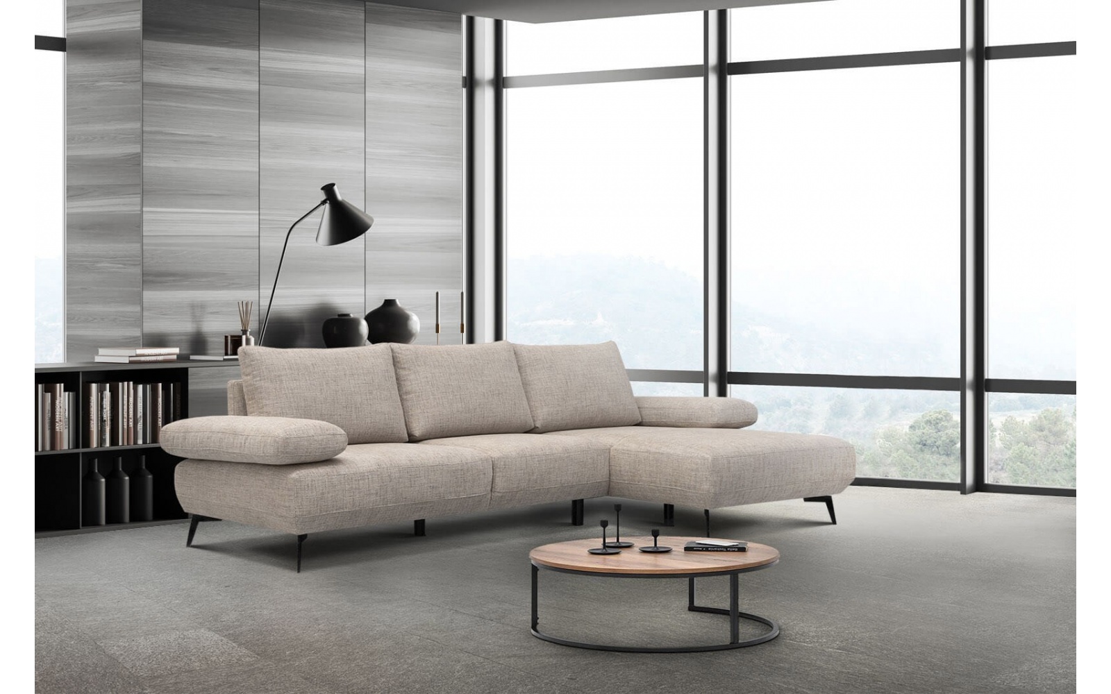 Canapé d'angle droit 4 places MELLO