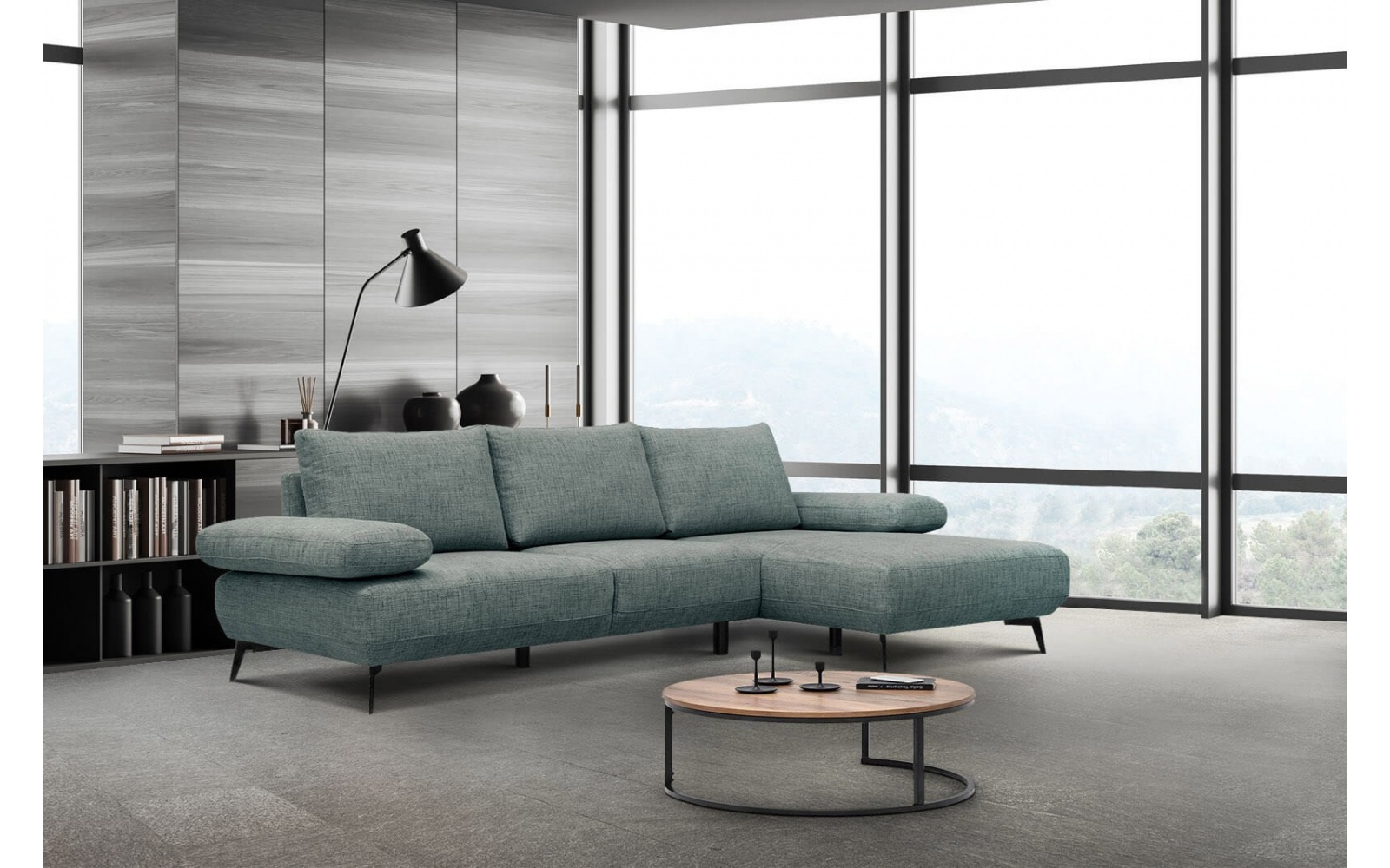 Canapé d'angle droit 4 places MELLO