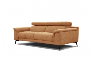 Canapé droit XXL 3 places avec appuie-têtes réglables FIERO