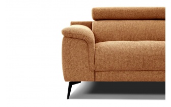 Canapé droit XXL 3 places avec appuie-têtes réglables FIERO