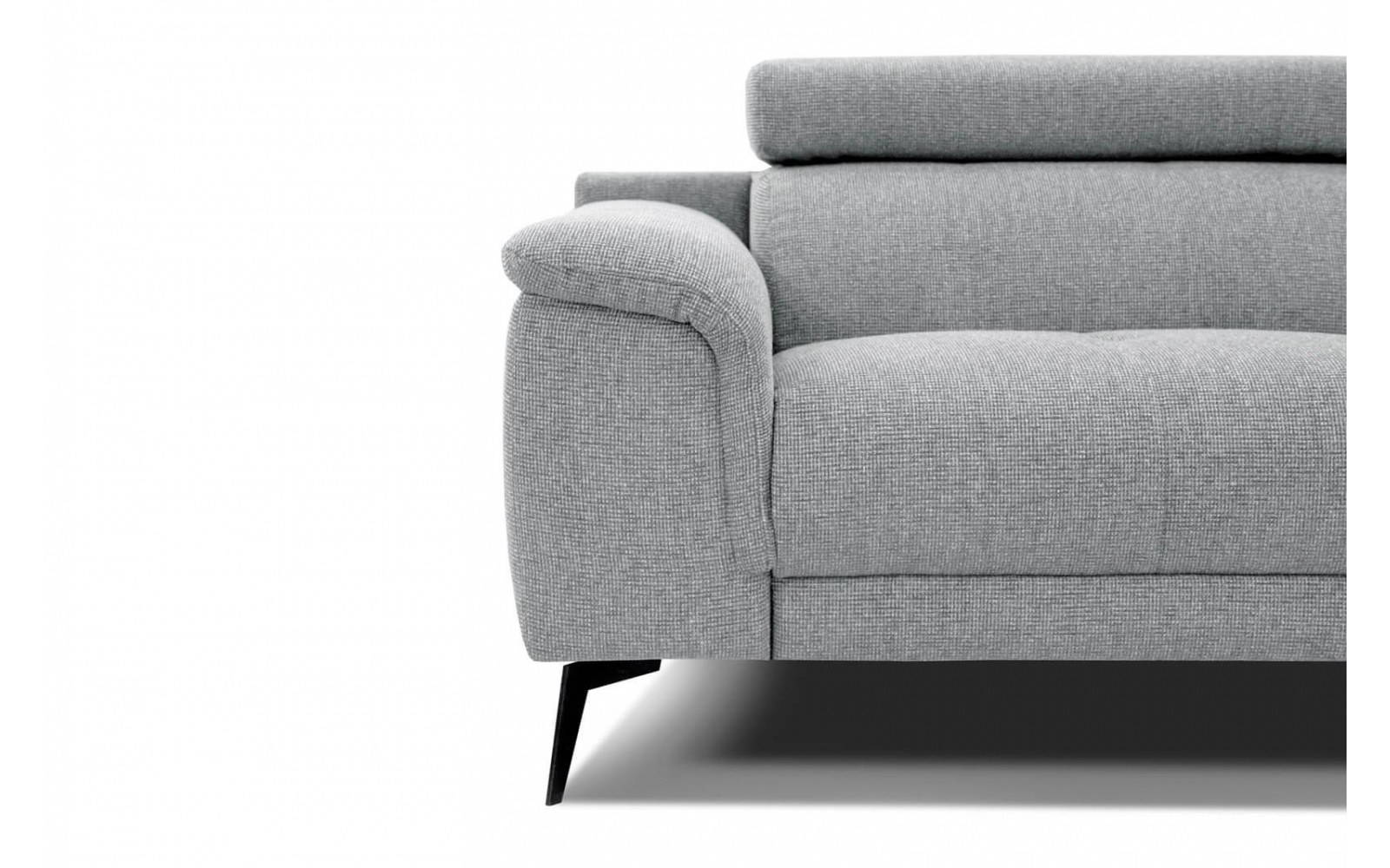 Canapé droit XXL 3 places avec appuie-têtes réglables FIERO