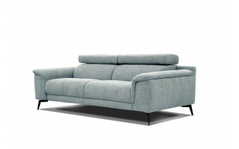 Canapé droit XXL 3 places avec appuie-têtes réglables FIERO