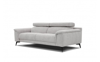 Canapé droit XXL 3 places avec appuie-têtes réglables FIERO