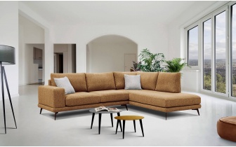 Canapé d’angle droit 5 places MEDIOLANE