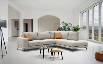 Canapé d’angle droit 5 places MEDIOLANE