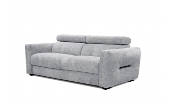 Canapé droit XXL 3 places avec appuis-tête réglables CALVERA