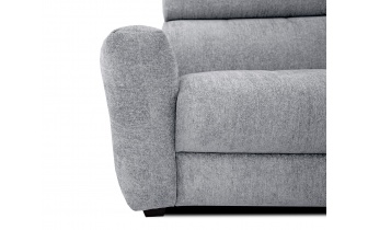 Canapé droit XXL 3 places avec appuis-tête réglables CALVERA