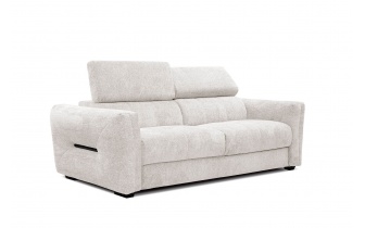 Canapé droit XXL 3 places avec appuis-tête réglables CALVERA