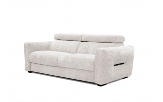 Canapé droit XXL 3 places avec appuis-tête réglables CALVERA