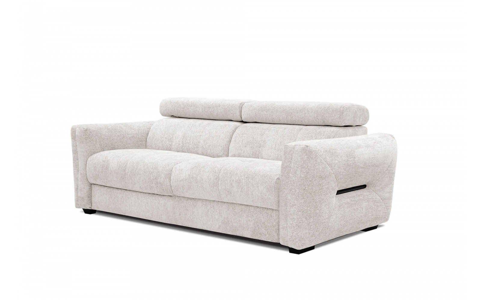 Canapé droit XXL 3 places avec appuis-tête réglables CALVERA