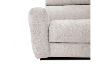 Canapé droit XXL 3 places avec appuis-tête réglables CALVERA