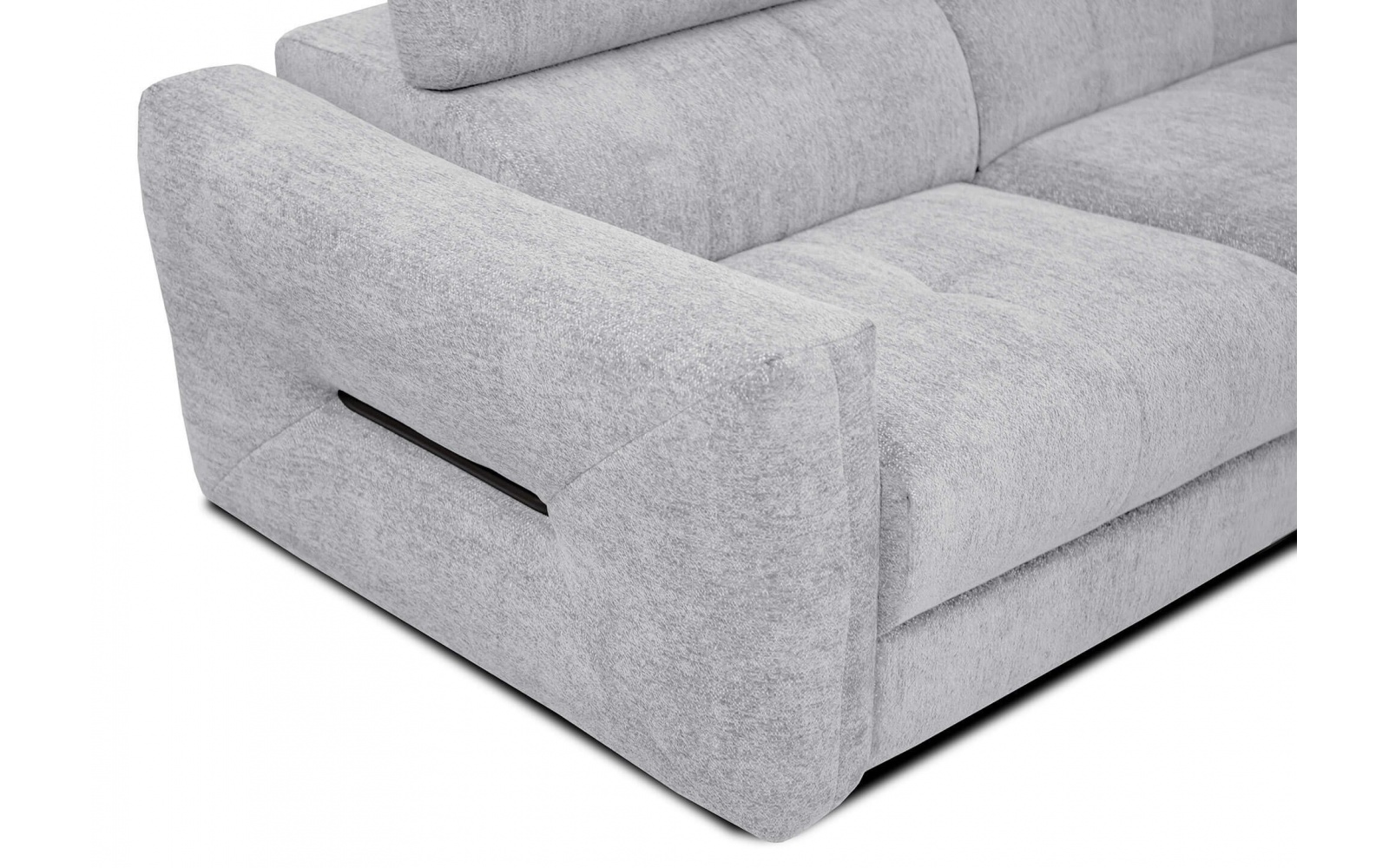 Canapé d'angle droit avec appuis-tête réglables 5 places CALVERA