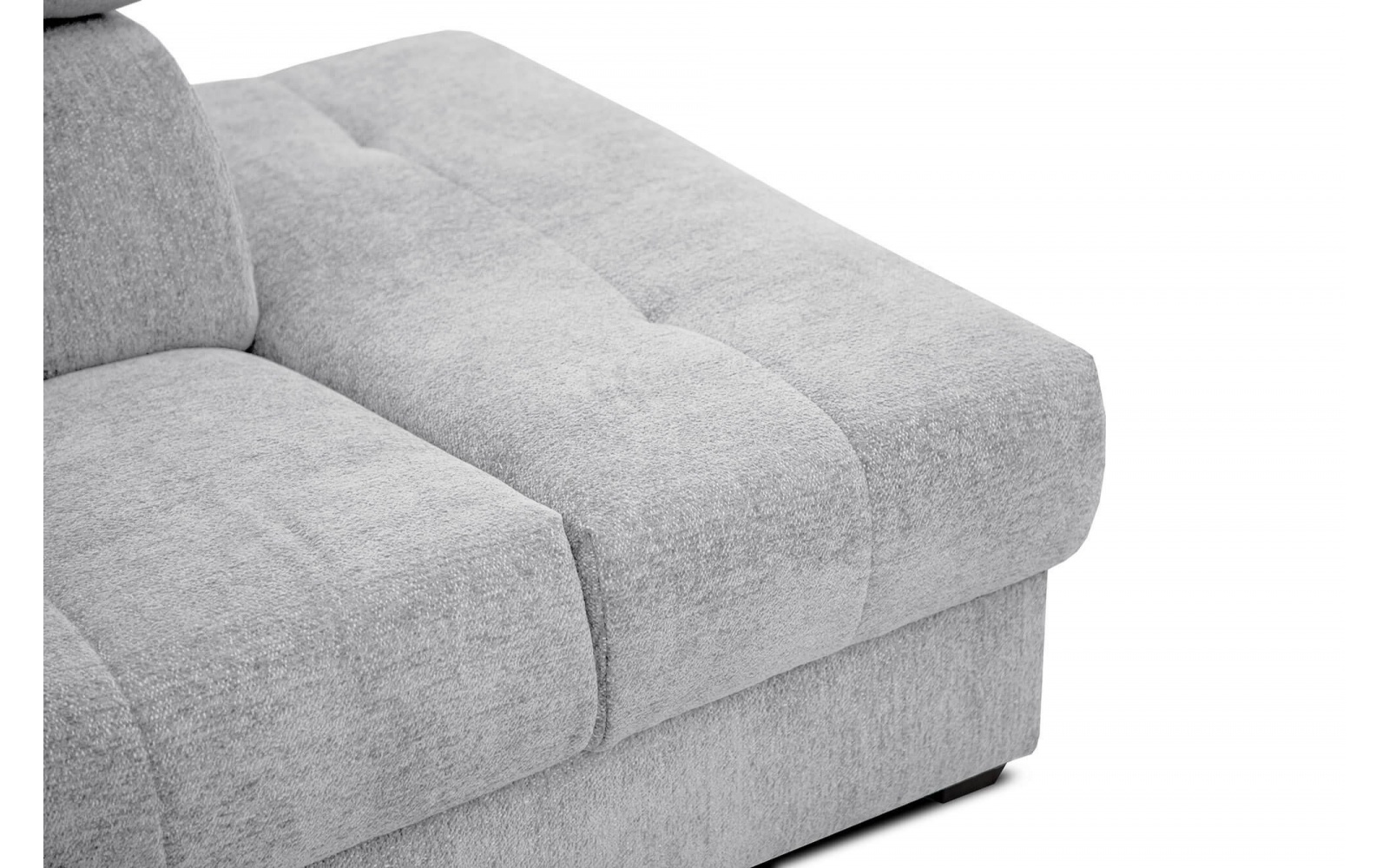 Canapé d'angle droit avec appuis-tête réglables 5 places CALVERA