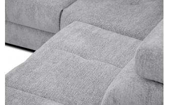 Canapé d'angle droit avec appuis-tête réglables 5 places CALVERA