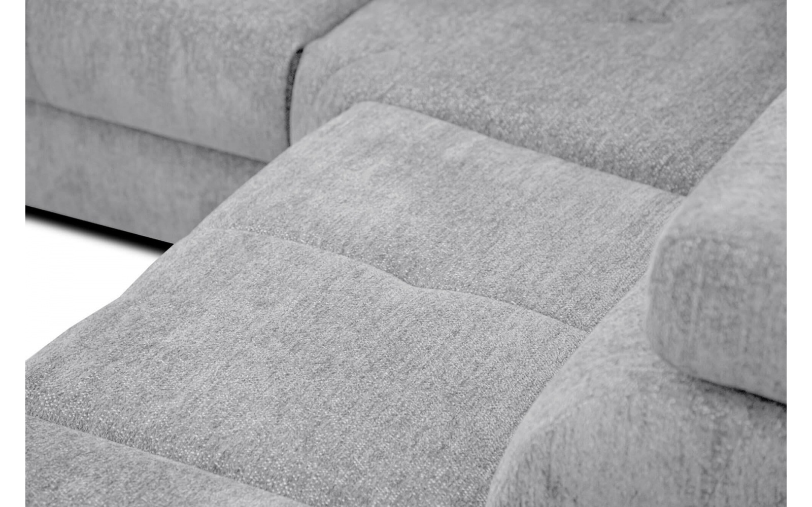 Canapé d'angle droit avec appuis-tête réglables 5 places CALVERA