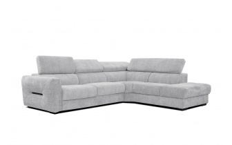 Canapé d'angle droit avec appuis-tête réglables 5 places CALVERA