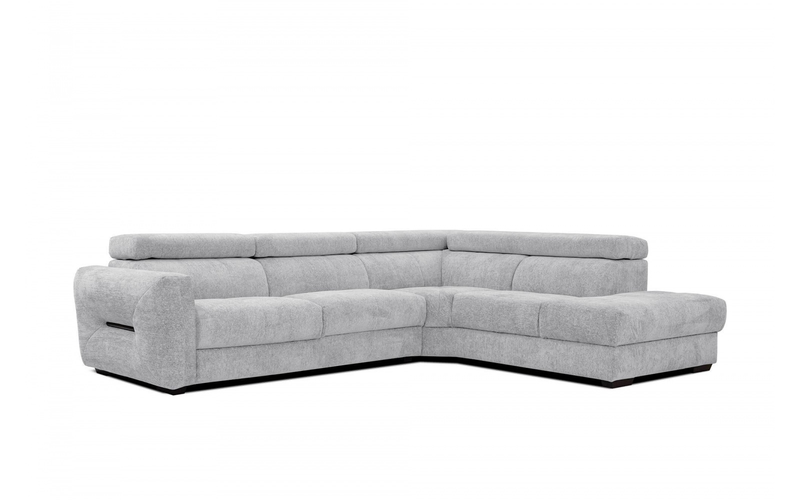 Canapé d'angle droit avec appuis-tête réglables 5 places CALVERA