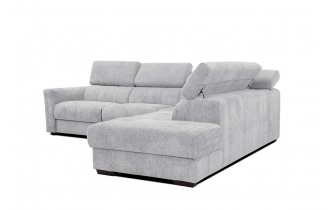 Canapé d'angle droit avec appuis-tête réglables 5 places CALVERA