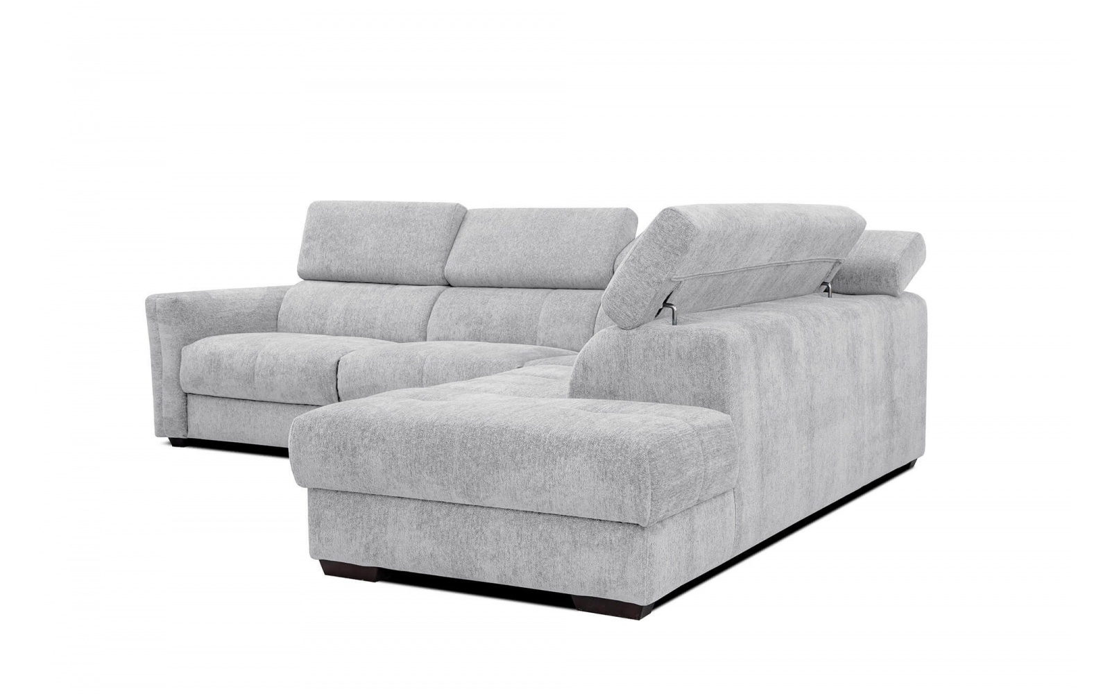 Canapé d'angle droit avec appuis-tête réglables 5 places CALVERA