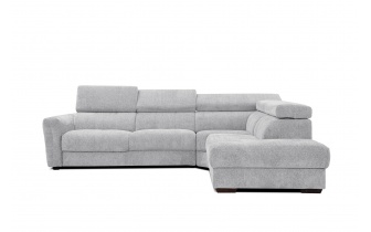 Canapé d'angle droit avec appuis-tête réglables 5 places CALVERA