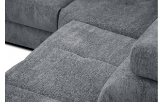 Canapé d'angle droit avec appuis-tête réglables 5 places CALVERA