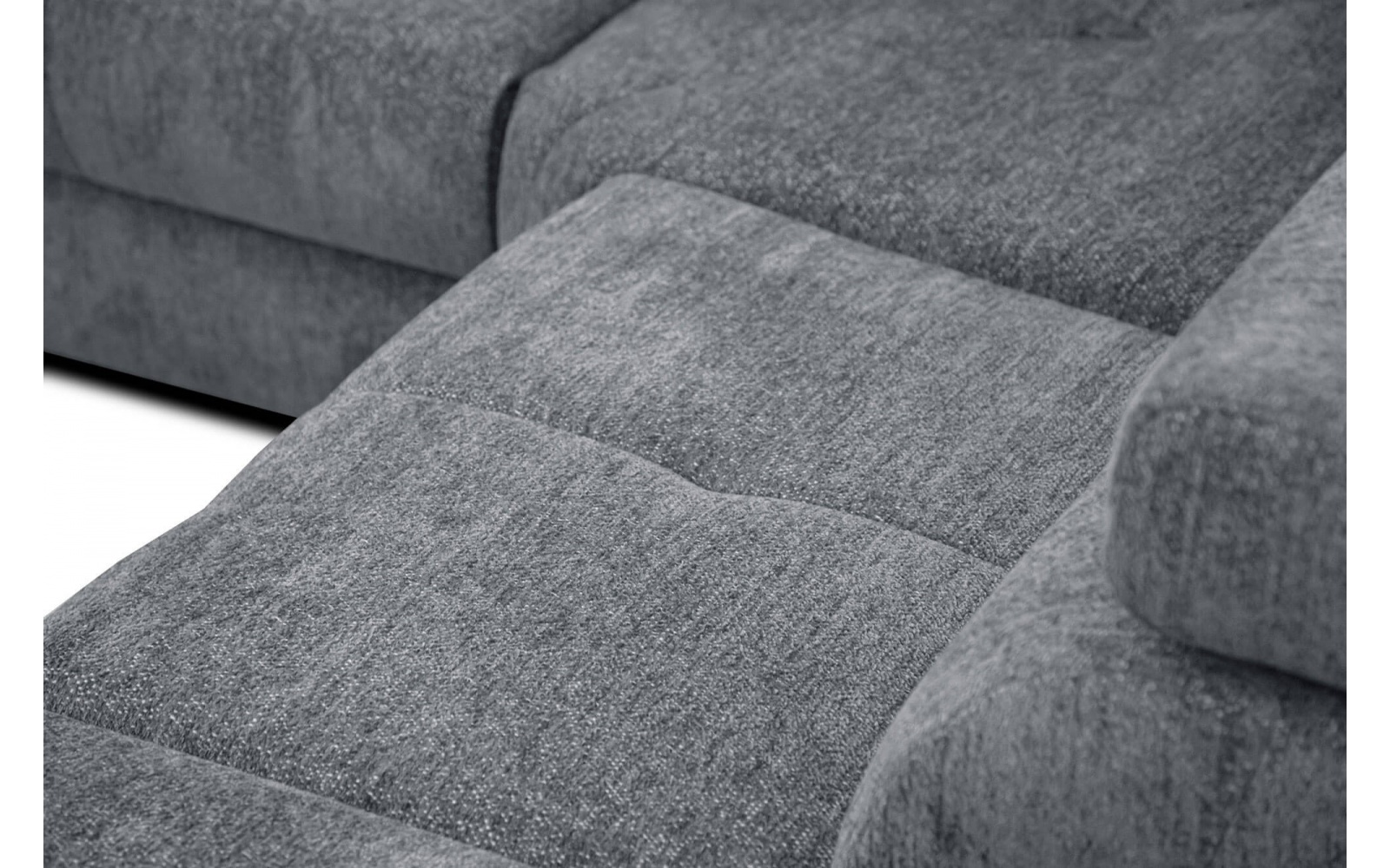 Canapé d'angle droit avec appuis-tête réglables 5 places CALVERA