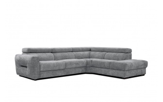 Canapé d'angle droit avec appuis-tête réglables 5 places CALVERA