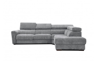 Canapé d'angle droit avec appuis-tête réglables 5 places CALVERA