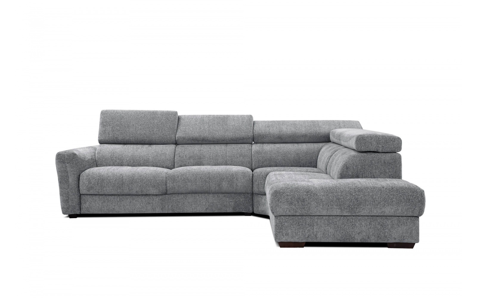 Canapé d'angle droit avec appuis-tête réglables 5 places CALVERA