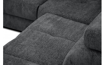 Canapé d'angle droit avec appuis-tête réglables 5 places CALVERA