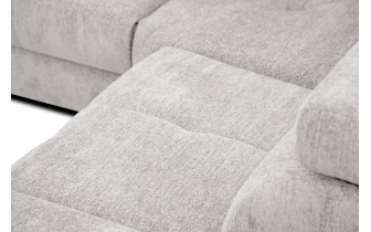 Canapé d'angle droit avec appuis-tête réglables 5 places CALVERA