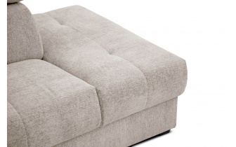 Canapé d'angle droit avec appuis-tête réglables 5 places CALVERA