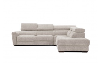 Canapé d'angle droit avec appuis-tête réglables 5 places CALVERA