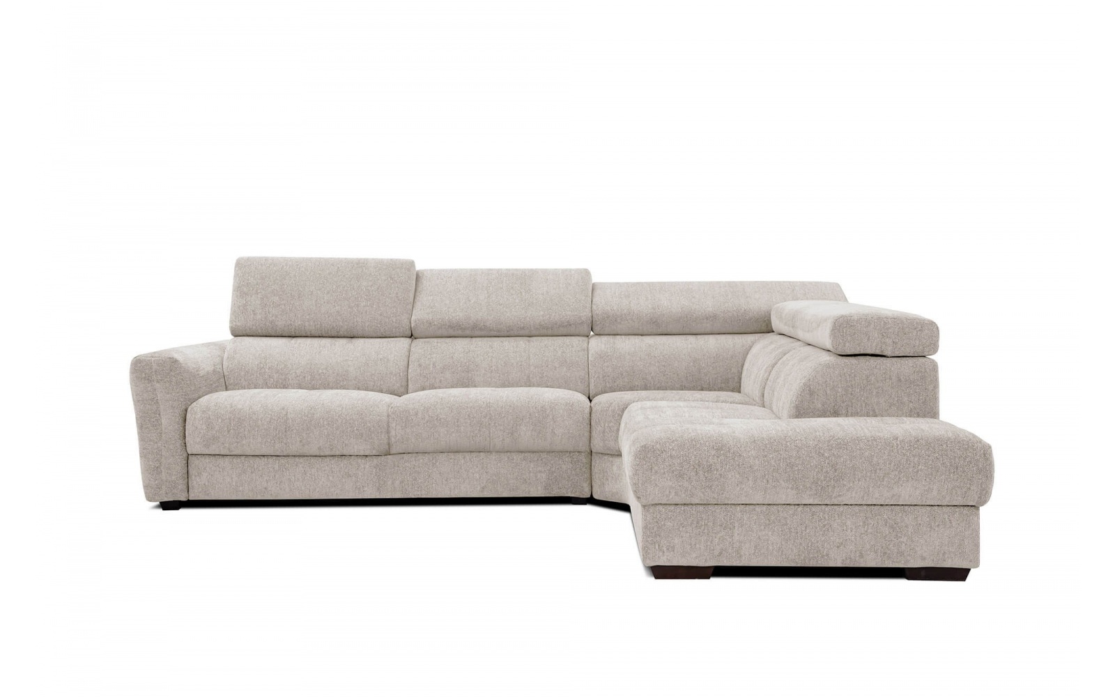 Canapé d'angle droit avec appuis-tête réglables 5 places CALVERA