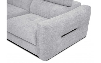 Canapé d'angle gauche avec appuis-tête réglables 5 places CALVERA