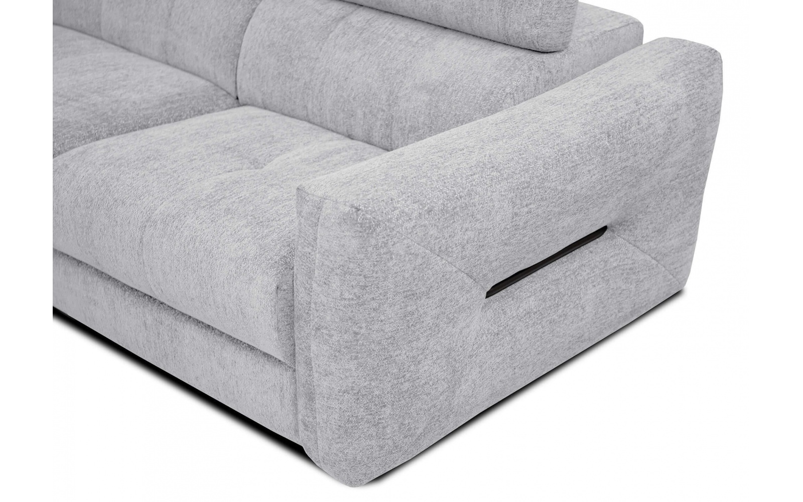 Canapé d'angle gauche avec appuis-tête réglables 5 places CALVERA