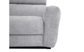 Canapé d'angle gauche avec appuis-tête réglables 5 places CALVERA