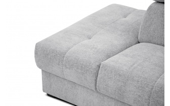 Canapé d'angle gauche avec appuis-tête réglables 5 places CALVERA