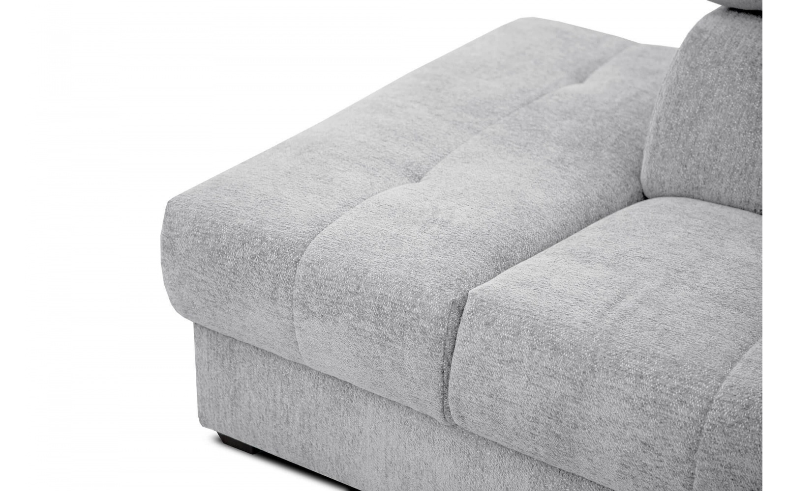 Canapé d'angle gauche avec appuis-tête réglables 5 places CALVERA