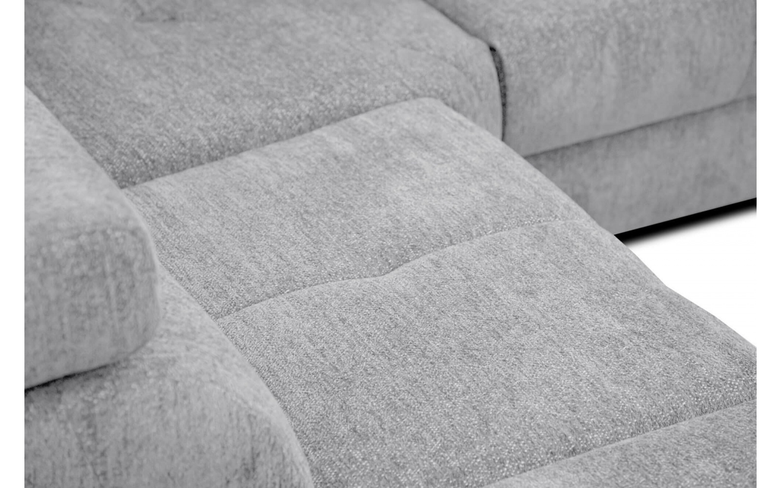 Canapé d'angle gauche avec appuis-tête réglables 5 places CALVERA