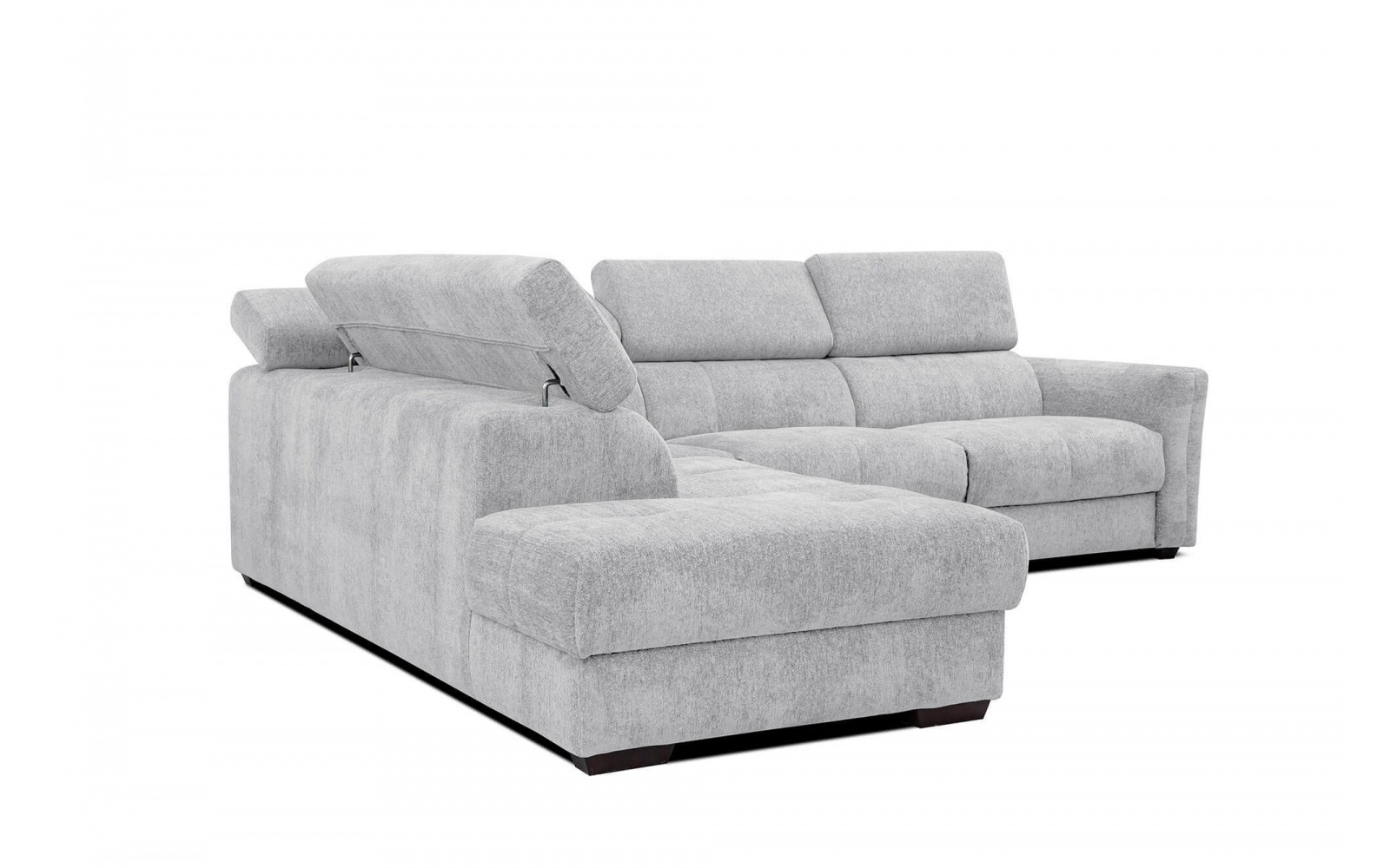Canapé d'angle gauche avec appuis-tête réglables 5 places CALVERA