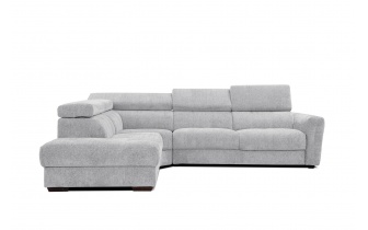 Canapé d'angle gauche avec appuis-tête réglables 5 places CALVERA