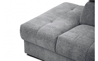 Canapé d'angle gauche avec appuis-tête réglables 5 places CALVERA