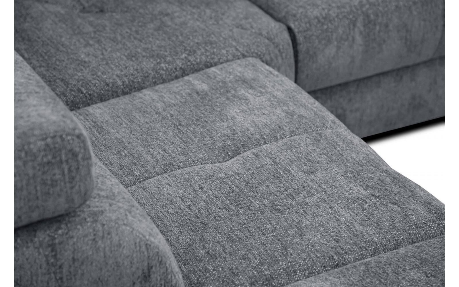 Canapé d'angle gauche avec appuis-tête réglables 5 places CALVERA