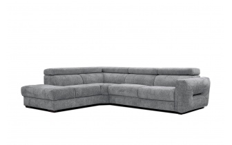 Canapé d'angle gauche avec appuis-tête réglables 5 places CALVERA