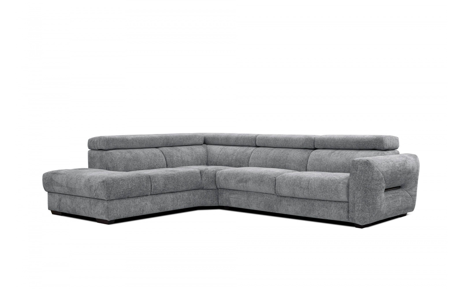 Canapé d'angle gauche avec appuis-tête réglables 5 places CALVERA